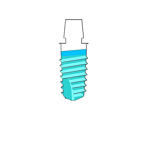 Dental screw illustration
