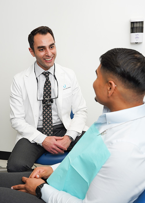 Interior hall wall Nu Dentistry Houston