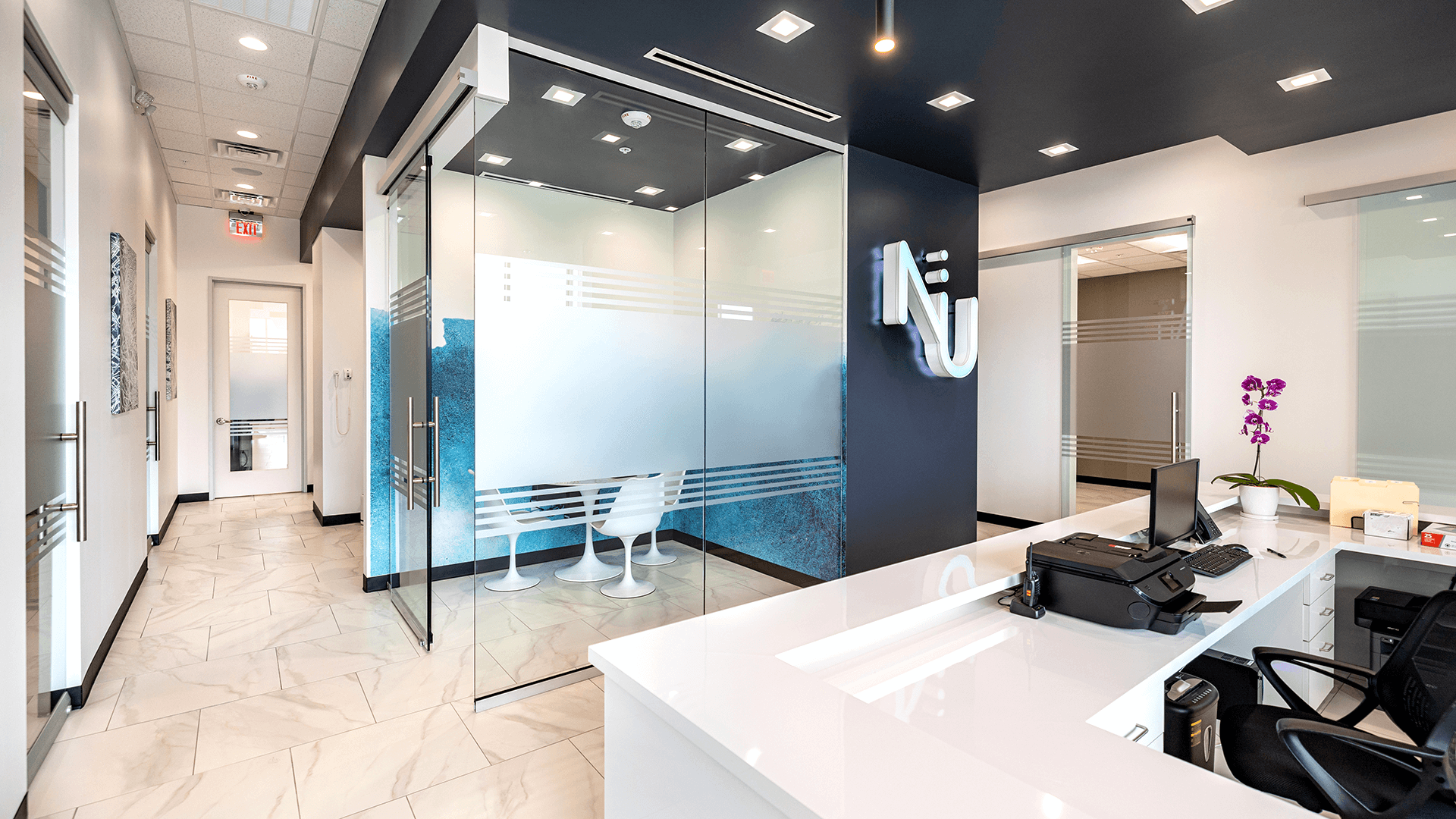 Image of the modern and beautiful Nu Dentistry lobby
